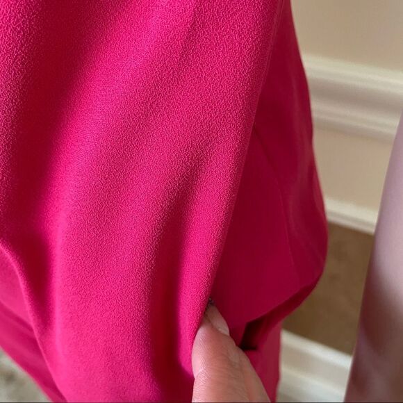 NWT ZARA fuchsia  high collar wide leg jumpsuit XS - Picture 5 of 10